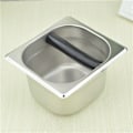Miniatyrbillede 2 af 5: Rustfrit stål Kaffe Knock Box, Espresso affaldsbeholder, Indbygget beholder 17,5*16*15cm