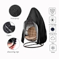 Miniatyrbild 4 av 5: Utomhusgunga Hängstol Äggskal Cover Mitten Zip Style 210d Silver