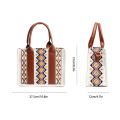 Miniatyrbilde 2 av 5: Wrangler Tote Western Wallet Dameskulder Boho Aztec håndveske