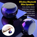 Pikkukuva 2 / 4: Pyöreä mini bluetooth 5.0 langaton kaiutin 9d subwoofer outdooe urheilu bluetooth kaiutin cnc turbo musiikkisoitin Orange