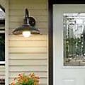 Miniatyrbillede 4 af 5: 2x Led svanehals stald lys udendørs væglampe veranda stuehus armatur Havelys