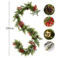 Norfolk Pine Garland 1.8m Artificial - Soft Plastic, Fireplace and Indoor Without light-50cm