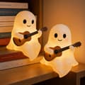 2-pack Gitarrspöke USB-lampa - 3D Harts Halloween-dekor för sovrum och kontor Style 1-2 PCS