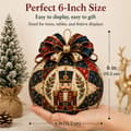 Miniatyrbild 4 av 8: Christmas Tree Ornament DIY Kit, Handmade Patchwork with Fabric, Creative Sewing Project and Christmas Decoration for Beginners Nutcracker