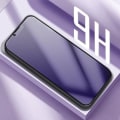 Miniatyrbillede 3 af 6: Skærmbeskytter - AVIZAR - iPhone 13/13 Pro/14 - Anti-blåt lys - 9H hårdhed - Sort Svart