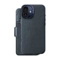 Miniatyrbild 4 av 4: iPhone 16 Pro Max-fodral - Decoded - MagSafe - Full grain läder - Semi-rigid - Blå Blå