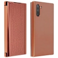 Miniatyrbillede 1 af 4: Etui - AVIZAR - Galaxy Note 10 - Krom Stribet - Gennemsigtig - Stift Letvægt Rose guld