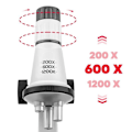 Miniatyrbillede 4 af 5: Pædagogisk mikroskop til børn - MAXLIFE - Forstørrelser 200x, 600x, 1200x - Justerbart LED lys