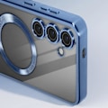 Miniatyrbillede 4 af 6: MagSafe Taske til Samsung S24 Plus i Blue Chrome Contour Silikone Blå