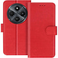 Pikkukuva 4 / 5: Kotelo Xiaomi Redmi 14C:lle - AVIZAR - Lompakon läppä ja videotuki - punainen Röd