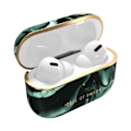 Miniatyrbillede 1 af 5: Marbled AirPods Pro 2 Case Elegant Golden Olive Marble iDeal of Sweden Mørkegrøn Grön