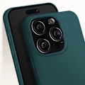 Pikkukuva 4 / 5: Kotelo iPhone 16 Pro Maxille - AVIZAR - Silikoni - Mattapinta - Tummanvihreä Grön
