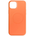 Pikkukuva 1 / 5: Coque Magsafe - Fast Mag Cover - iPhone 15 Plus - Silikoni Pehmeä Tunne - Oranssi - Liukumaton Orange
