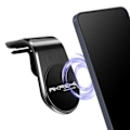Miniatyrbillede 1 af 5: Support til smartphone med magnetisk bilventilationsholder, roterende Akashi sort Svart
