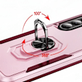 Miniatyrbild 4 av 5: Stötresistent skal för Samsung Galaxy A56 med ringstöd i rosa Rosa