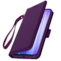 Miniatyrbild 2 av 4: Etui - AVIZAR - Xiaomi Redmi Note 8 Pro - Ekoskinn med graining - Kortfack - Videostöd Lila