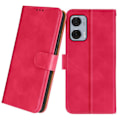 Pikkukuva 1 / 5: Kotelo Motorola Edge 50 Fusionille - AVIZAR - Vakaa videotelineen lompakko - Fuchsia Rosa