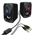 Miniatyrbild 2 av 4: Trådlös Högtalare - LinQ - A4000 - 3W x 2 - USB - RGB LED