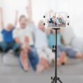 Miniatyrbild 3 av 4: Stativ för surfplatta - Ej specificerat - Ej specificerat - Maxhöjd 1,2 m - Rotera 360° - Justerbara ben