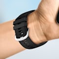 Miniatyrbillede 4 af 5: Armbånd til Samsung Galaxy Watch Active 2 40mm - AVIZAR - Sort - Tekstureret silikone Svart