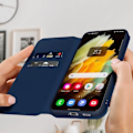 Miniatyrbild 3 av 4: Plånboksfodral - Samsung - Galaxy S22 Plus - Blå - Syntetläder - Videostöd Blå
