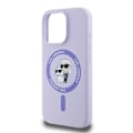 Pikkukuva 3 / 4: Coque - Karl Lagerfeld - iPhone 16 Pro - Nestemäinen silikoni - MagSafe - Violet Lila