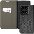 Miniatyrbillede 2 af 5: Smartphone-etui - AVIZAR - Xiaomi 14T - Magnetisk - Kortholder - Sort Svart