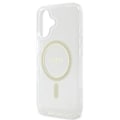 Miniatyrbillede 3 af 6: Coque til iPhone 16 Plus MagSafe med Glitrende Cirkel Guess Transparent Transparent