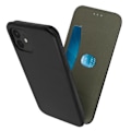 Miniatyrbillede 2 af 4: Hætte - Apple - iPhone 12 Mini - Sort - Fuld beskyttelse - Kortopbevaring Svart