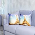 Pikkukuva 3 / 5: 2 kpl Tyynynpäällisiä 40x40 cm Vanhan Eiffel-tornin kuvioilla Flerfärgad