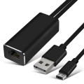 Miniatyrbild 2 av 4: Nätverksadapter - AVIZAR - Micro-USB till Ethernet RJ45 - Hastighet 100 Mbps - Universal - Svart