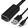 Miniatyrbillede 2 af 4: Netværksadapter - AVIZAR - Micro-USB til Ethernet RJ45 - Hastighed 100 Mbps - Universal - Sort
