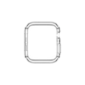 Pikkukuva 1 / 4: Apple Watch Series 10 46mm:n TPU-mukautuva kotelo Panzer Glass läpinäkyvä Transparent