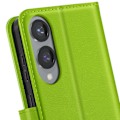 Miniatyrbillede 4 af 5: Etui til Samsung Galaxy S25 Edge Klap Tegnebog Støtte Mayaxess Grøn Grön