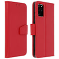 Pikkukuva 1 / 4: Samsung Galaxy S20 Plus Nahkakotelo Korttitelineen jalusta Toiminto Premium Red Red Röd