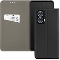 Pikkukuva 2 / 5: Motorola Edge 50 Fusion - AVIZAR - Musta - Vegaaninahkaa - Korttitaskulla - Tukijalalla Svart