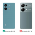 Miniatyrbild 4 av 6: Stötsäkert fodral till Xiaomi Redmi Note 13 5G - IMAK - Transparent Svart - Silikon - Tunt och lätt Svart