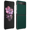 Miniatyrbillede 1 af 4: Coque - AVIZAR - Galaxy Z Flip - Ægte Læder - Mørkegrøn - Fuld Beskyttelse Mörkgrön