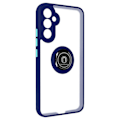 Miniatyrbild 2 av 5: Fodral - AVIZAR - Samsung Galaxy A34 5G - Metallring - Videostöd - Blå Blå