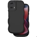 Miniatyrbillede 3 af 5: Coque til Motorola Moto G24, G04 og G04s Silikone Stødabsorberende Sort Svart