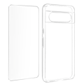 Pikkukuva 1 / 6: Kotelo Google Pixel 8:lle - AVIZAR - Silikonigeeli ja karkaistu lasi - Läpinäkyvä Transparent