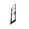 Miniatyrbillede 1 af 4: SIM-kortskuffe - Samsung - Galaxy A12 - 2x Nano SIM - 1x Micro SD - Sort Svart