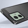 Miniatyrbillede 4 af 5: Mobilcover - AVIZAR - Classic Carb - Sort - Karbon effekt - Forstærkede stødabsorberende hjørner Svart