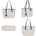 Miniatyrbillede 4 af 6: Tote Bag til Kvinder Gallantry Print Beige Beige