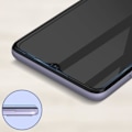 Miniatyrbillede 4 af 4: Vitre Samsung Galaxy A22 5G Hærdet Glas 9H Afskårede Kanter Akashi Gennemsigtig Sort