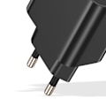 Miniatyrbillede 5 af 5: USB-C + USB 15W Hurtiglader Kompakt Akashi Sort Svart