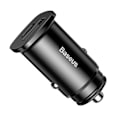 Pikkukuva 2 / 4: Laturin Sytyttimeen - Baseus - 5A - Nopean Latauksen - 2 USB Porttia - USB Type C Svart