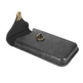Miniatyrbillede 2 af 6: Lodret bæltetaske til 6,1 tommer smartphone - AVIZAR - Sort - Halvstiv - Syntetisk - Blandet Svart
