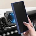 Miniatyrbillede 4 af 6: Taske til Samsung Galaxy S24 Ultra - AVIZAR - Metal Ring Stand Function - Midnight Blue Blå