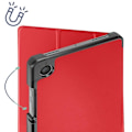 Miniatyrbild 4 av 5: Fodral till Samsung Tab A9 Plus - AVIZAR - Trifold Flip Support Video och tangentbord - Röd - Syntet Röd